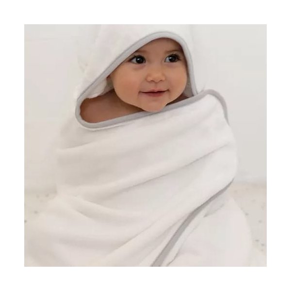 toalha bebe comfort power sec cinza