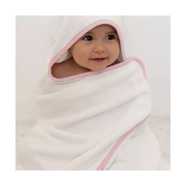 toalha bebe comfort power sec rosa