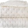 cobertor bebe plush com sherpa hearts branco