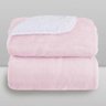 cobertor bebe sherpa liso rosa