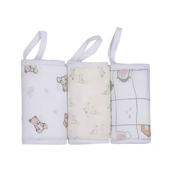 kit 3 paninhos de boca cinza 1