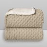 cobertor bebe plush sherpa dots bege 1