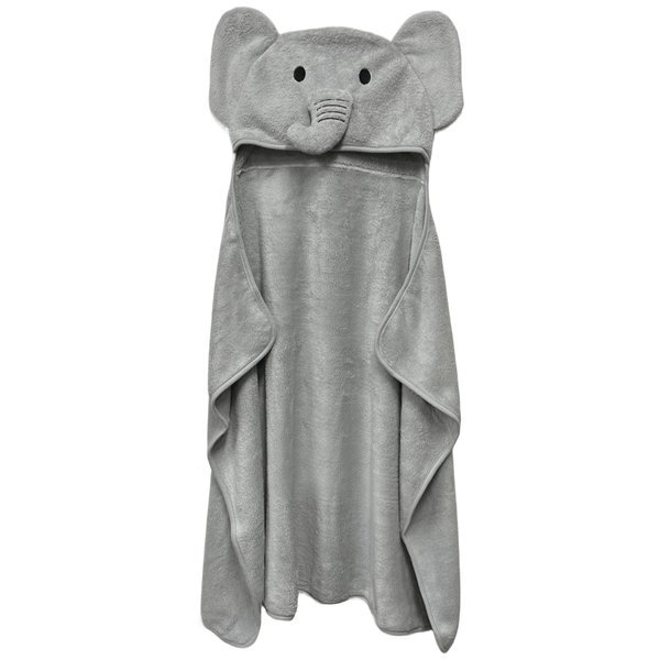 toalha bebe power sec animada elefante cinza
