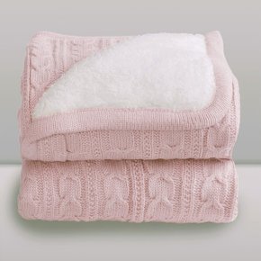 cobertor bebe fio trico branco