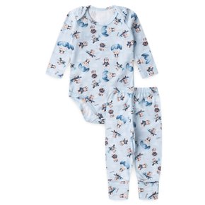 conjunto body e calca azul balao i