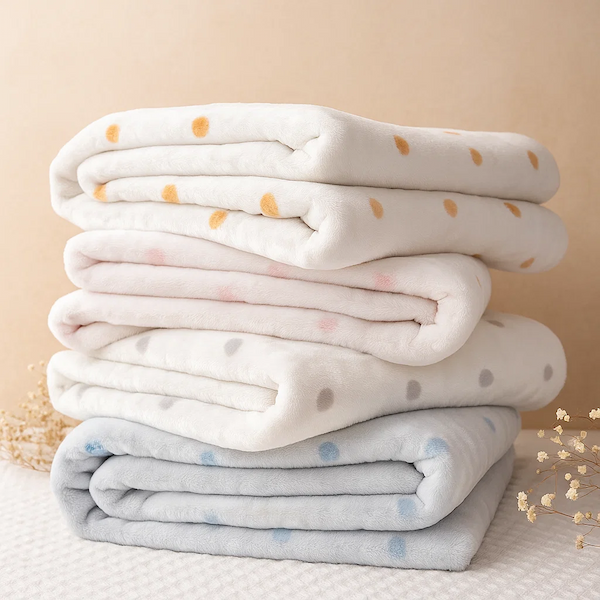 04 manta de bebe micropolar poa vovo coruja