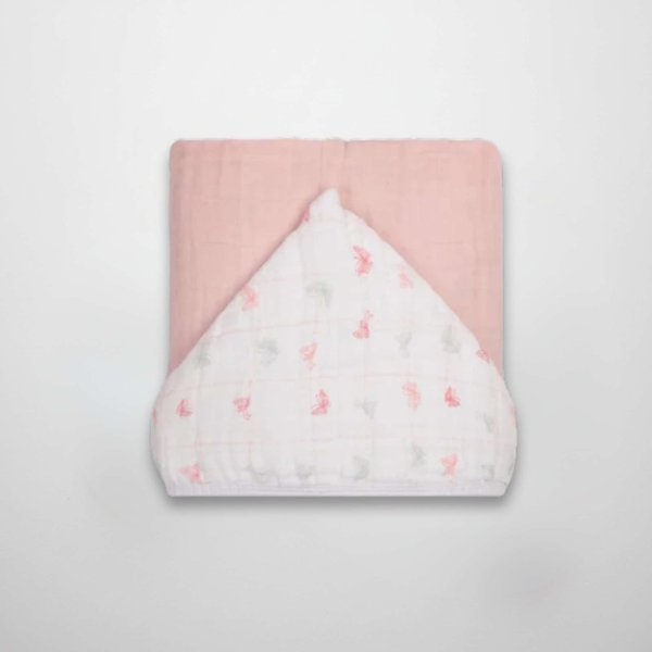 toalha banho soft premium papi baby com capuz rosa