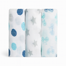 01 cueiro swaddle soft estampado kit com 3 unidades