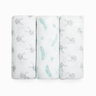 02 cueiro swaddle soft estampado kit com 3 unidades