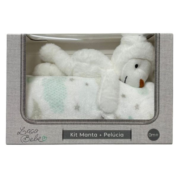 05 kit cobertor bebe luxo lua com naninha animada vovo coruja